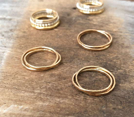 Handmade Rings, Stacking Rings, Gold-Filled, Sterling Silver, Brass | Narrow-Gauge Designs