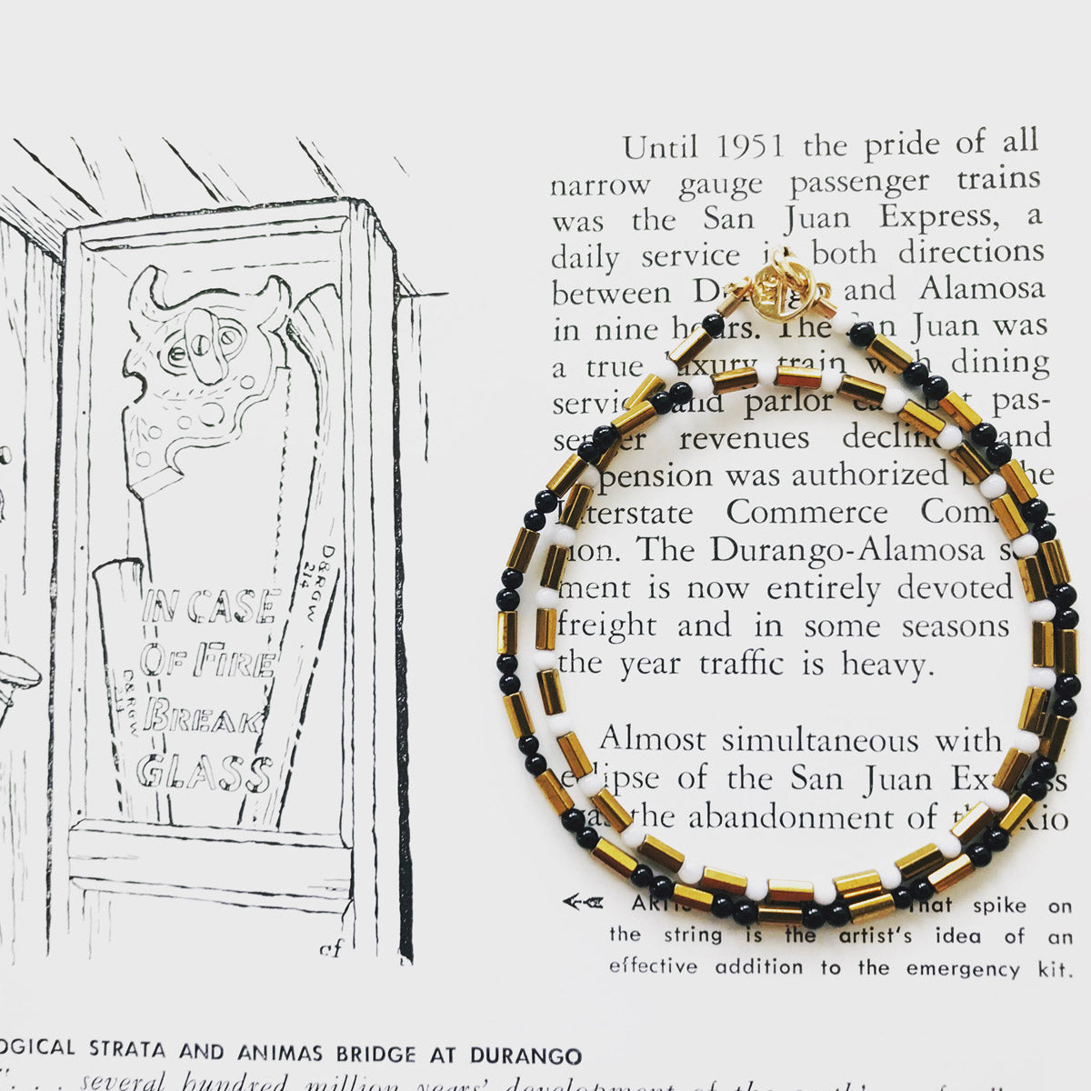 Onyx, Jade, Hematite Handmade Beaded Gemstone Wrap Bracelet "Tombstone" | Narrow-Gauge Designs